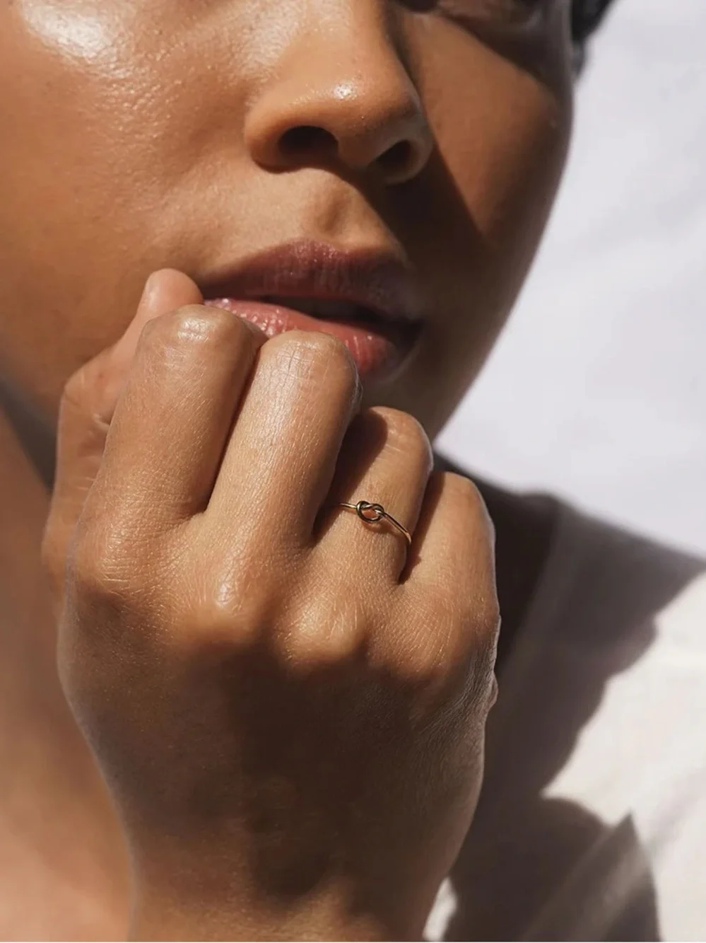 Gold Knot Starbird Ring